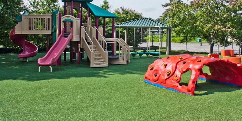 Artificial Grass For Playgrounds | Best Products, Safety Foam Underlay