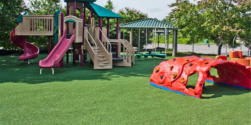 Artificial Grass for Playgrounds | Best Products, Safety Foam Underlay