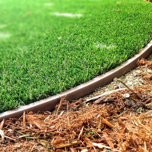 Artificial Grass Edging Composite, Wood, Metal Installation