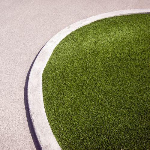 Artificial Grass Edging Composite, Wood, Metal Installation