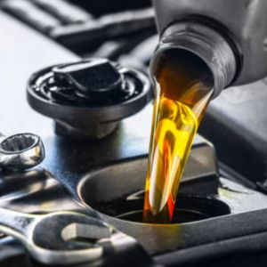 oil on artificial grass