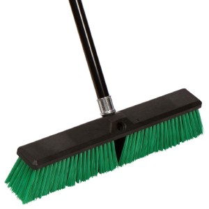 stiff bristle artificial grass broom