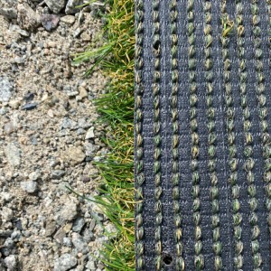 trim artificial grass gauge row