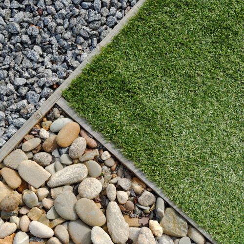 Artificial Grass Edging Composite, Wood, Metal Installation