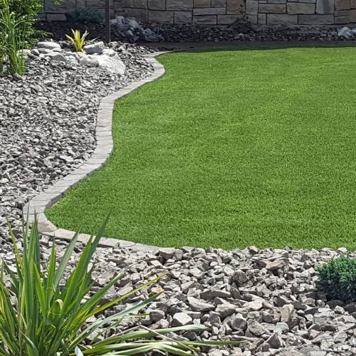 Xeriscape with Artificial Grass xeriscape with artificial grass